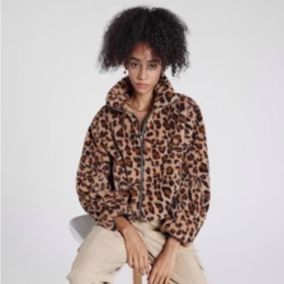 wild fable Jackets & Blazers - Wild Fable Animal Print Faux Fur Coat. Size XL
